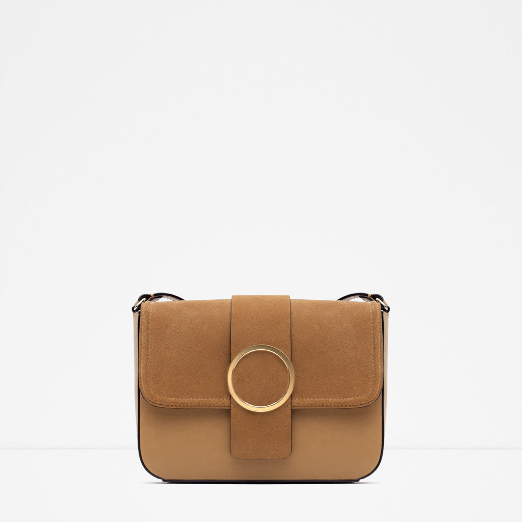 CROSS BODY BAG WITH METALLIC DETAIL