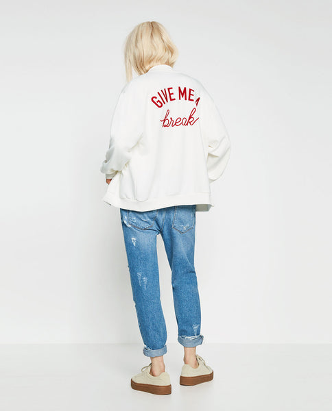 EMBROIDERED BOMBER JACKET