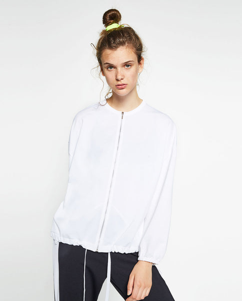 FLOWING BOMBER JACKET