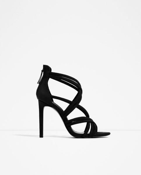 HIGH HEEL STRAPPY SANDALS