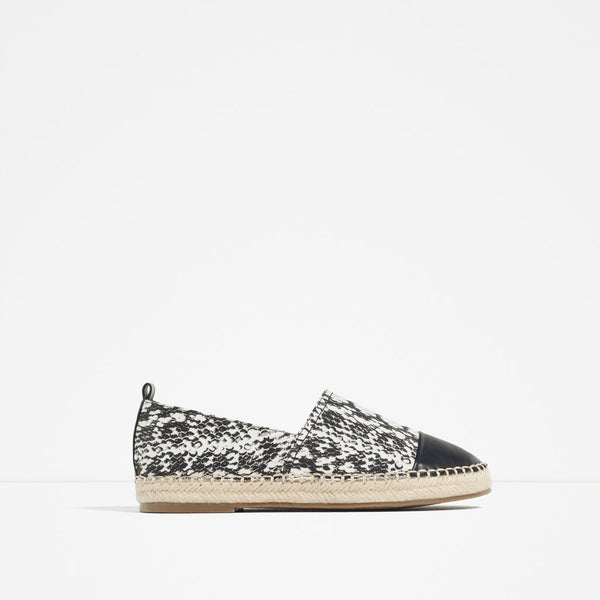 ESPADRILLES WITH TOE CAP DETAIL