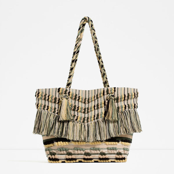 FRINGED TOTE