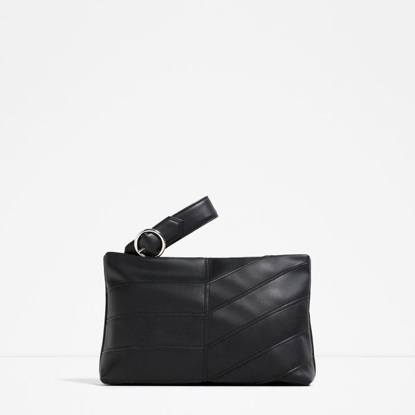 TOPSTITCHED CLUTCH