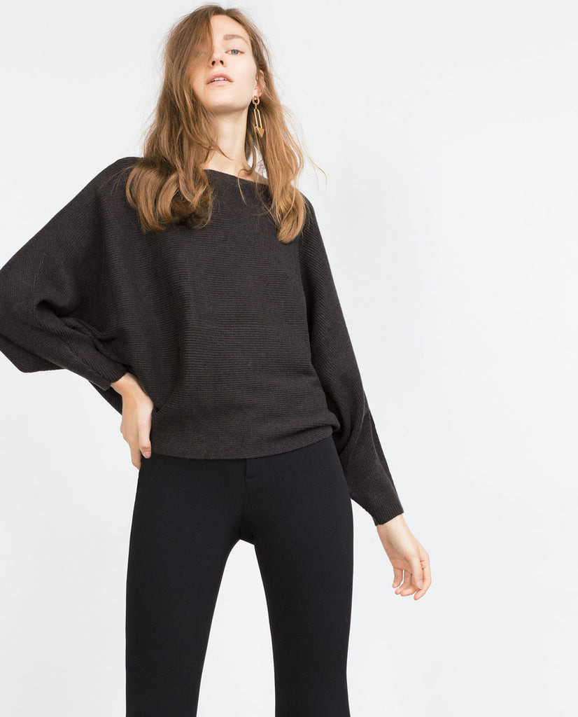 BATWING SLEEVE SWEATER