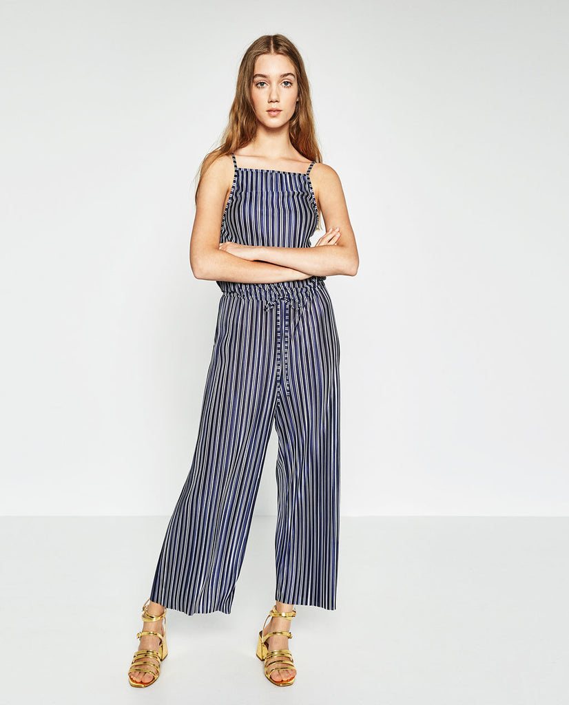 LONG PLEATED JUMPSUIT
