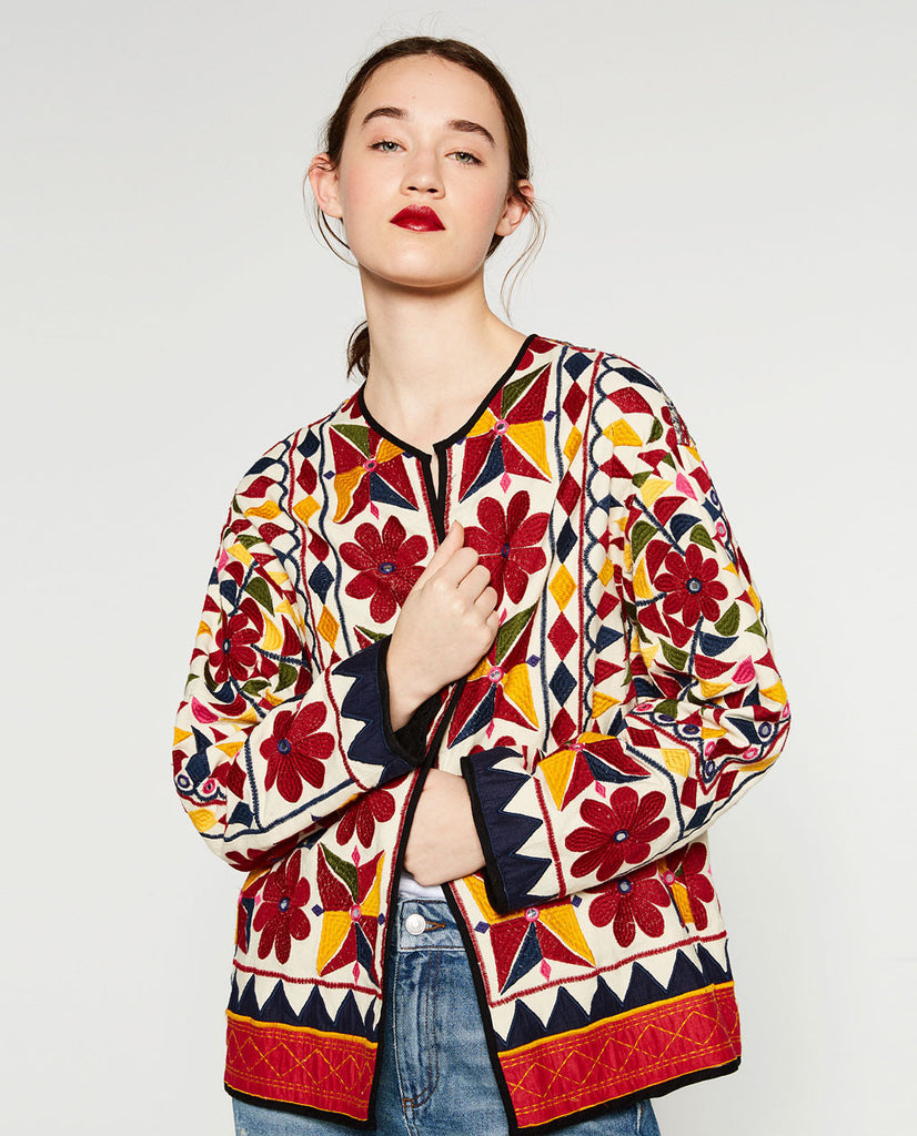 HAND-EMBROIDERED BLAZER