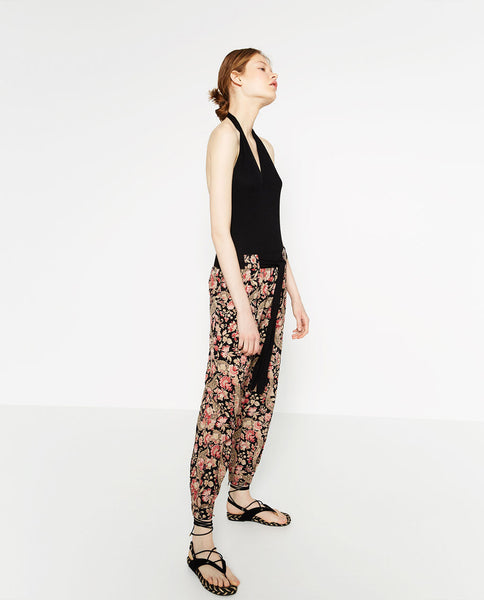 BAGGY PRINTED TROUSERS